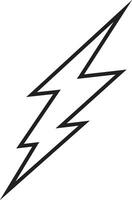 flash thunder power icon in line. isolated on transparent background use Electric power symbol flash lightning bolt with thunder bolt, Power energy fast speed vector for apps and website