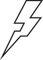 flash thunder power icon in line. isolated on transparent background use Electric power symbol flash lightning bolt with thunder bolt, Power energy fast speed vector for apps and website