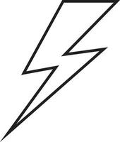 flash thunder power icon in line. isolated on transparent background use Electric power symbol flash lightning bolt with thunder bolt, Power energy fast speed vector for apps and website