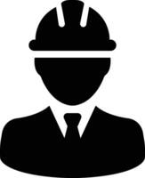 construction worker icon in flat. isolated on transparent background. related to building contractor builder man industry architect or engineer workman with helmet. vector for apps and website