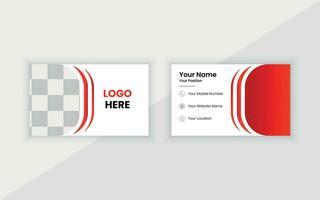 Modern Creative Vector Business Card Design Template