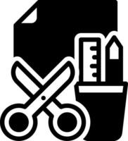 solid icon for crafts vector