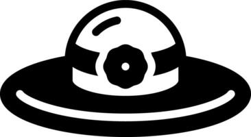 solid icon for hat vector