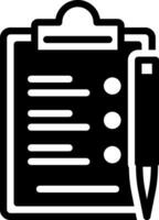 solid icon for index vector
