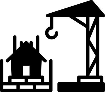 solid icon for build vector