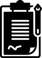 solid icon for report vector