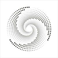 abstract spiral dots shape element vector