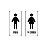 toilet icon illustration design, men and women toilet symbol template vector