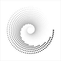 abstract spiral dots shape element vector