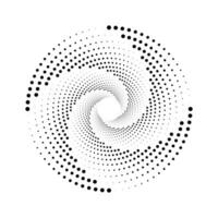 abstract spiral dots shape element vector