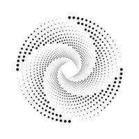 abstract spiral dots shape element vector