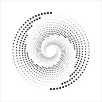 abstract spiral dots shape element vector