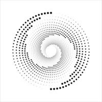 abstract spiral dots shape element vector