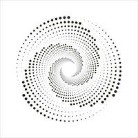 abstract spiral dots shape element vector