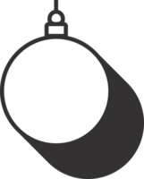 Christmas ball lined art style png