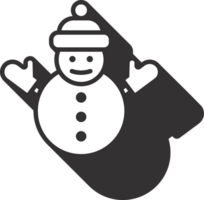 Schneemann Weihnachten gefüttert Kunst Stil png