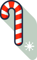 Christmas candy cane stylized art style png