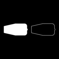 Turbine airplane turbomachine jet engine aircraft motor fan plane set icon white color vector illustration image solid fill outline contour line thin flat style