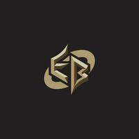 EB initials concept logo professional design esport gaming vector