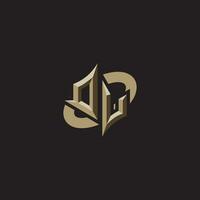 DV initials concept logo professional design esport gaming vector