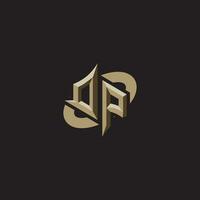 DP initials concept logo professional design esport gaming vector