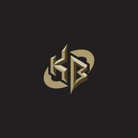 KB initials concept logo professional design esport gaming vector