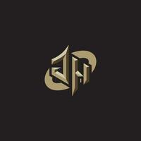 JH initials concept logo professional design esport gaming vector