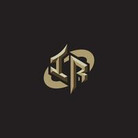 IR initials concept logo professional design esport gaming vector