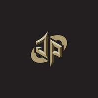 JP initials concept logo professional design esport gaming vector