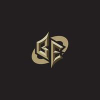 BE initials concept logo professional design esport gaming vector