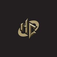 HC initials concept logo professional design esport gaming vector