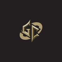 GC initials concept logo professional design esport gaming vector