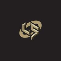 LS initials concept logo professional design esport gaming vector