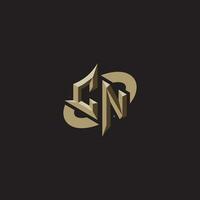 CN initials concept logo professional design esport gaming vector