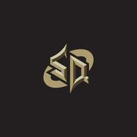 SQ initials concept logo professional design esport gaming vector