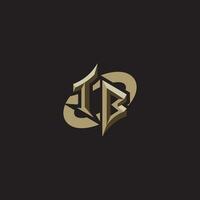 TB initials concept logo professional design esport gaming vector