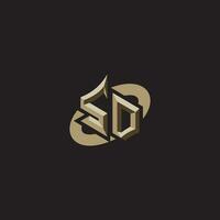 SO initials concept logo professional design esport gaming vector