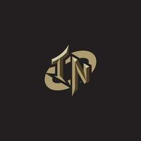 TN initials concept logo professional design esport gaming vector
