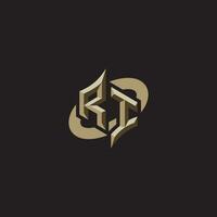 RI initials concept logo professional design esport gaming vector