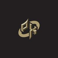 PX initials concept logo professional design esport gaming vector