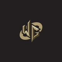 WG initials concept logo professional design esport gaming vector