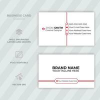 Professional business card template Modern and clean business card template Clean style modern business card template vector