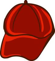 clipart de un de color rojo grande verano gorra para hombres mujeres conjunto aislado en blanco fondo, vector o color ilustración