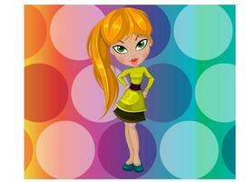 Party Girl, illustration vector