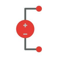 DC Voltage Source Vector Flat Icon For Personal And Commercial Use.