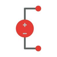 DC Voltage Source Vector Flat Icon For Personal And Commercial Use.