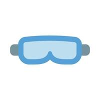 gafas de protección vector plano icono para personal y comercial usar.