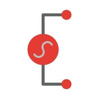 AC Voltage Source Vector Flat Icon For Personal And Commercial Use.