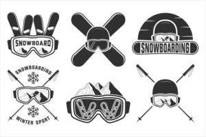 Snowboarding tipografía manojo, Snowboarding vector manojo, tabla de snowboard tipografía, tipográfico invierno emoción, invierno Deportes manojo, Snowboarding tipografía aventura, gráfico Snowboarding tipografía