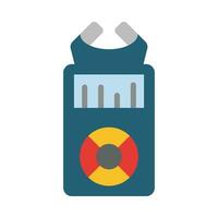 Audio Recorder Vector Flat Icon For Personal And Commercial Use.